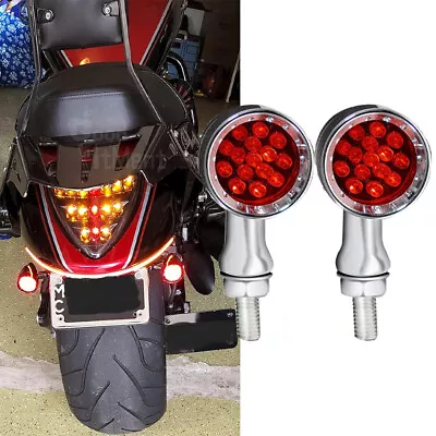 Chrome LED Turn Signal Light Blinker For Kawasaki Vulcan VN 1500 1600 2000 800 • $21.37