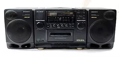 Sony CFD-510 CD Radio Cassette Mega Bass Speaker Boombox 90's Vintage • $75.99