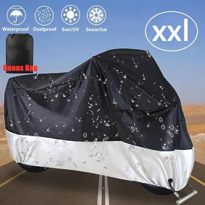 XXL Motorcycle Storage Cover For Motorbike Cruiser Scooter Motor Bike Waterproof • $26.74