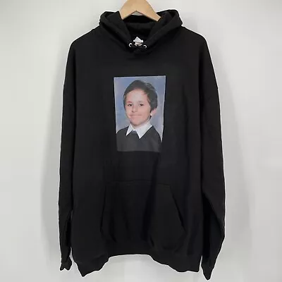 RARE All We Do Is Mens Sz XXL Black “White People Smile” Meme Hoodie JH001 • $14.99