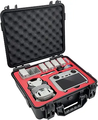 $94.99 • Buy Case For DJI Mini 3 Pro Fit DJI RC Or Standard Controller Batteries Charging Hub