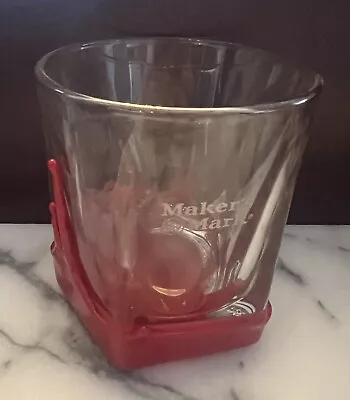 NEW: Makers Mark Whiskey Glass Red Wax Dipped Bourbon Kentucky Whisky • $16.25