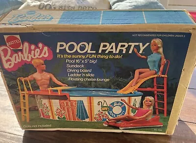 Vintage 1973 Barbie Pool Party Playset • $30