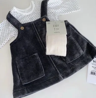 6lb Tiny Early Prem Preemie BNWT Baby Girl Clothes Set Outfit Cream Grey Neutral • £4.99