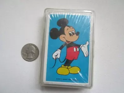 Vintage Walt Disney Productions Mickey Mouse Playing Cards Mint Sealed In Case • $15