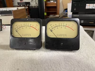 Pair Ampex Model 745 Vintage VU Meters Bakelite • $147.77