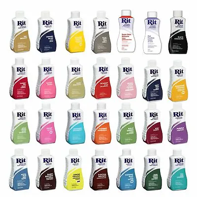 Rit All Purpose Dye Liquid - All Colours For Clothing Fabric Cotton • £8.15