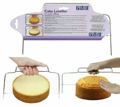 £12.99 • Buy PME Cake Leveller Even Cake Layer Cutting Tool 12 Inch & 18 Inch Baking Tool