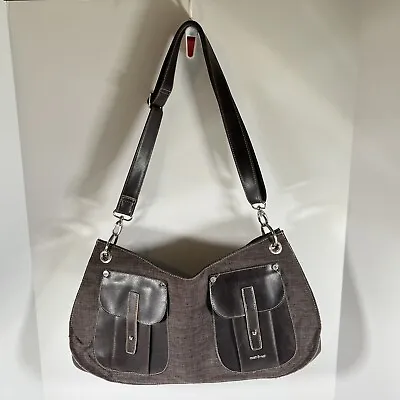 MATT & NAT Brown Vegan Large Handbag Purse Shoulder Bag Adj Strap Or Handle Opt. • $35