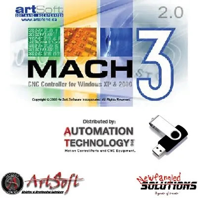 Mach3 CNC Step Motor  Software License With An USB Falsh Drive  • $169