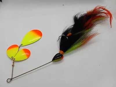 10  CJ's C Cow Fire Perch 3 Blade Spinnerbait Discontinued Rare Musky Lure • $39.99