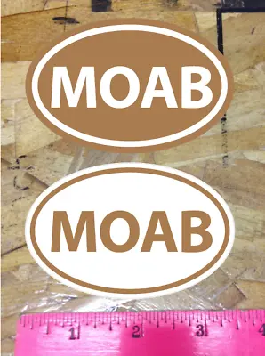 MOAB Utah Off Road UHV Mountain Bike Sticker Decal DIRT Brown - 2 For 1 Bonus • $3.99