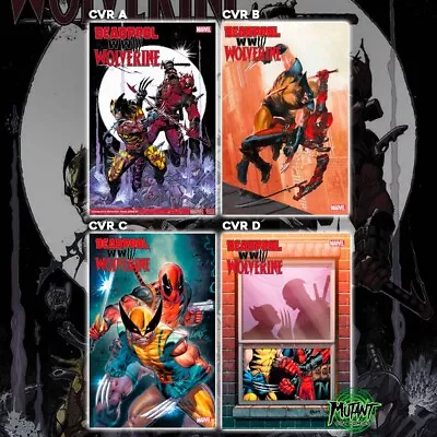 🩸 Deadpool Wolverine Wwiii #1 - Lot Of 4 Covers *5/01/24 Presale • $18.88