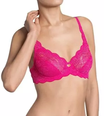 £16.99 • Buy Triumph Amourette 300 W Underwired Full Cup Bra Flashy Pink (6653) 34K