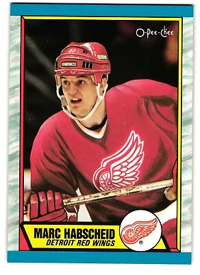 1989-90 O-Pee-Chee #151 Marc Habscheid RC Rookie Card Detroit Red Wings • $1.79