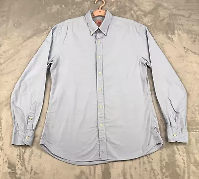 J.Press Shirt Men Large Blue Long Sleeve Button Up Egyptian Cotton Formal Preppy • $31.99