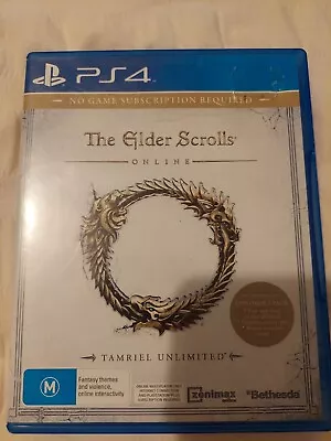 The Elder Scrolls Online Tamriel Unlimited Edition PS4 PlayStation 4 | Free Post • $6.99