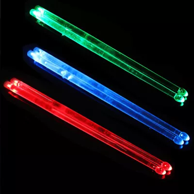 1 Pair Music Band Luminous 5A LED Drum Sticks Drumsticks Glow In The Dark Stage • $16.99