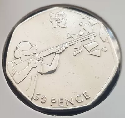 2011 Olympic Games SHOOTING 50pence Coinin Great Condition  • £9