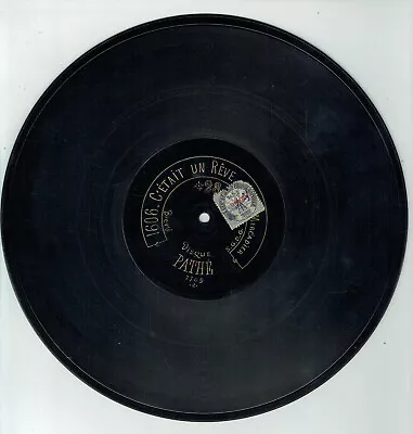 78 RPM 11 3/8in Sung Mercadier Un Dream -it Soir La Disk Sapphire Sound Pathe • $11.08