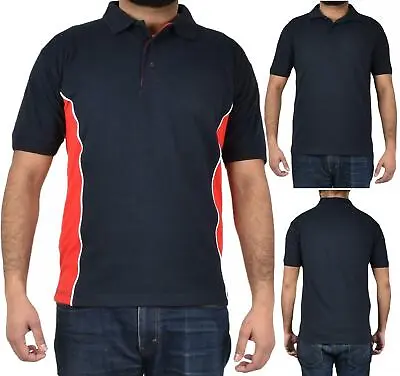 £5.94 • Buy Mens Polo Shirts Short Sleeve T Shirts Heavy Pique Golf Work Basic Tee Tops