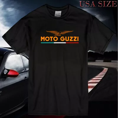 New Shirt MOTO GUZZI Men & Women Logo T Shirt Usa Size S-5XL • $31.99