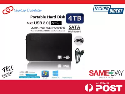 4TB Expansion Portable 2.5  HDD External Enclosure Hard Drive USB 3.0 • $31.99