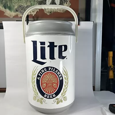 Vintage Miller Lite Cooler Kooler Kraft 21”x12” Insulated Beer Can With Handle • $95