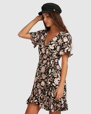 $44.99 • Buy Bnwt Tigerlily Ladies Narayana Wrap Mini Dress Size 6 Rrp $179