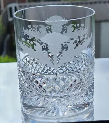 £39.50 • Buy New Edinburgh Thistle Design Large Old Fashioned 14 Oz Whisky /Rummer Glasses