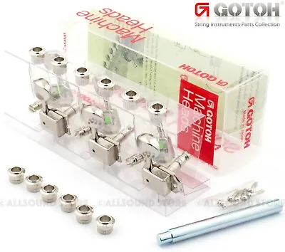 GOTOH SD91-MG-05M Magnum Lock 6-in-line LOCKING Vintage Style Tuners - NICKEL • $69.99