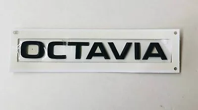 GENUINE Skoda Octavia Rear Black Emblem Octavia 5E0853687P 041 • $34.95