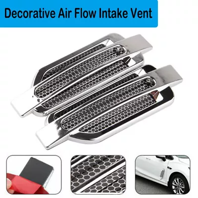 Car Parts Black Air Flow Intake Vent Fender Side Exterior Decorative Stickers • $10.24