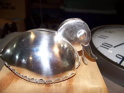 Vintage Stainless Steel Duck Bank     VERY UNIQUE!!!! • $50