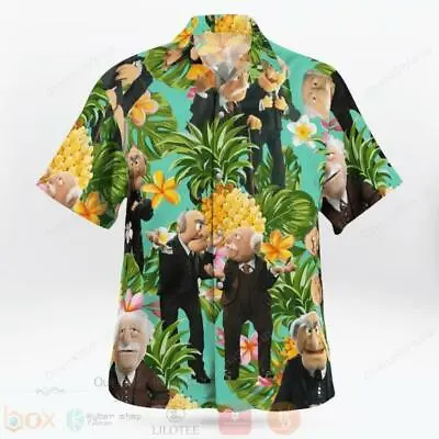 The Muppet Statler And Waldorf Pineapple Tropical Hawaiian Shirt All Over Print • $32.99