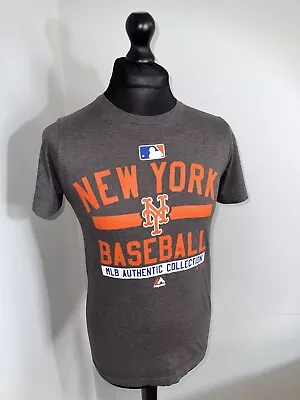 Majestic Athletic New York Yankees Baseball Mens  Grey T-Shirt Shirt Size Small • £11.99