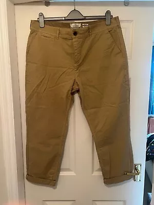 Fat Face Womens Devon Ankle Grazer Chinos Stone SIZE 18 Long BNIB • £10