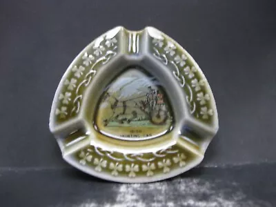 Irish Porcelain Ashtray Irish Jaunting Car - Made In Ireland - Wade - Very Nice • $6