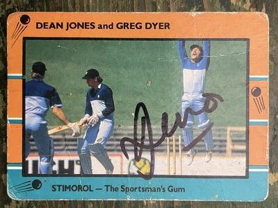 $1.49 • Buy Dean Jones Signed StimorolVictorian Bushrangers Australia Cricket