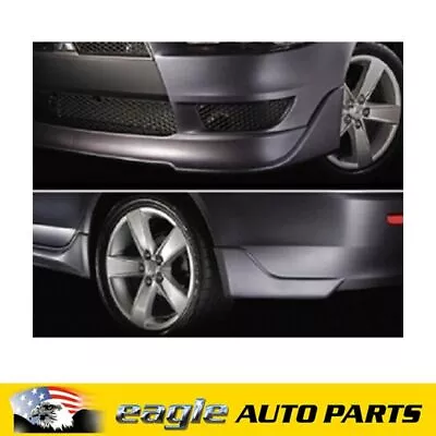 Mitsubishi Cj Lancer Es Sedan Front & Rear Bumper Spoiler Kit Silver 2011 - 2015 • $250