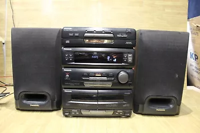 Panasonic CD Stereo System SA-CH72 Good Working Order Cassette CD Changer VGC • £109.99