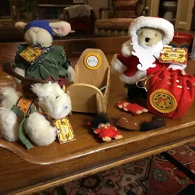 Muffy Vanderbear THE NORTH POLE Set! Muffy Hoppy Lulu Sled Santa Sack! • $69