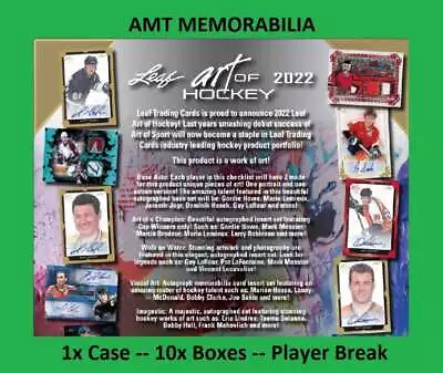 $2.75 • Buy Justin Timberlake 2021/22 Leaf Art Of Hockey 1X Case 10X Box Break #4