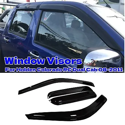 Weather Shield Weather Shield Window Visor For Holden Colorado RC Dual Cab 08-11 • $41.39