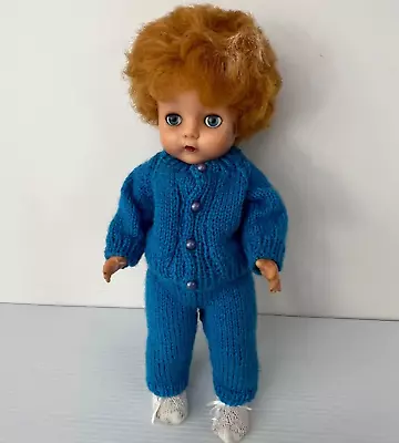 Vintage 1950s/60s Roddy Vinyl Fashion Doll 40cm Blue Outfit TLC For Restore • $56.50