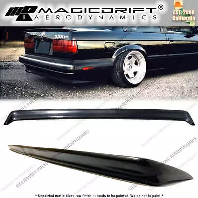 Fits 84-92 BMW 3 Series E30 Rear Boot Trunk Spoiler Wing IS Style Polyurethane • $119.99