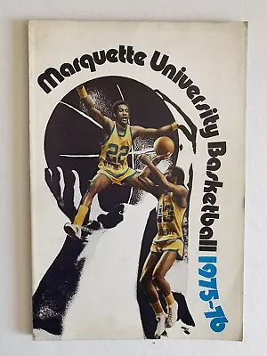 1975-76 All McGuire's Marquette Warriors Official (EX) Media Guide • $12.99