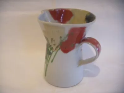 A Retro Janice Tchalenko Dartington Pottery Poppy Pitcher / Jug • £40