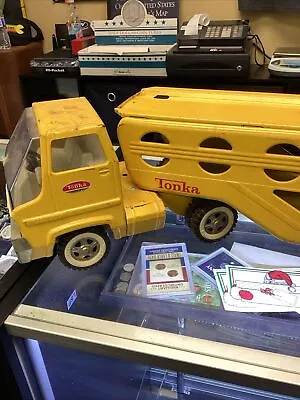 1970s Vintage Tonka Car Carrier Hauler Truck Yellow • $9.99