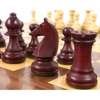 3.9  French Chavet Tournament Chess Pieces Only Set - Mahogany Stained & Boxwood • $166.45